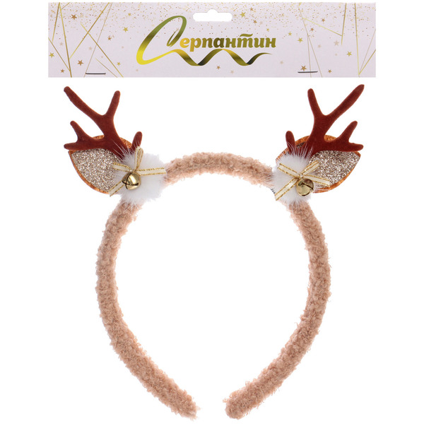 Ободок карнавальный "Милые рожки" 15*20 см, в ассортименте