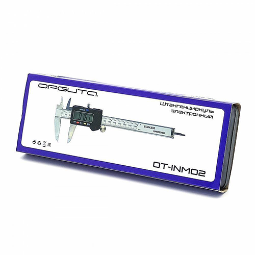 Штангенциркуль электронный Орбита OT-INM02, 150 мм, металл