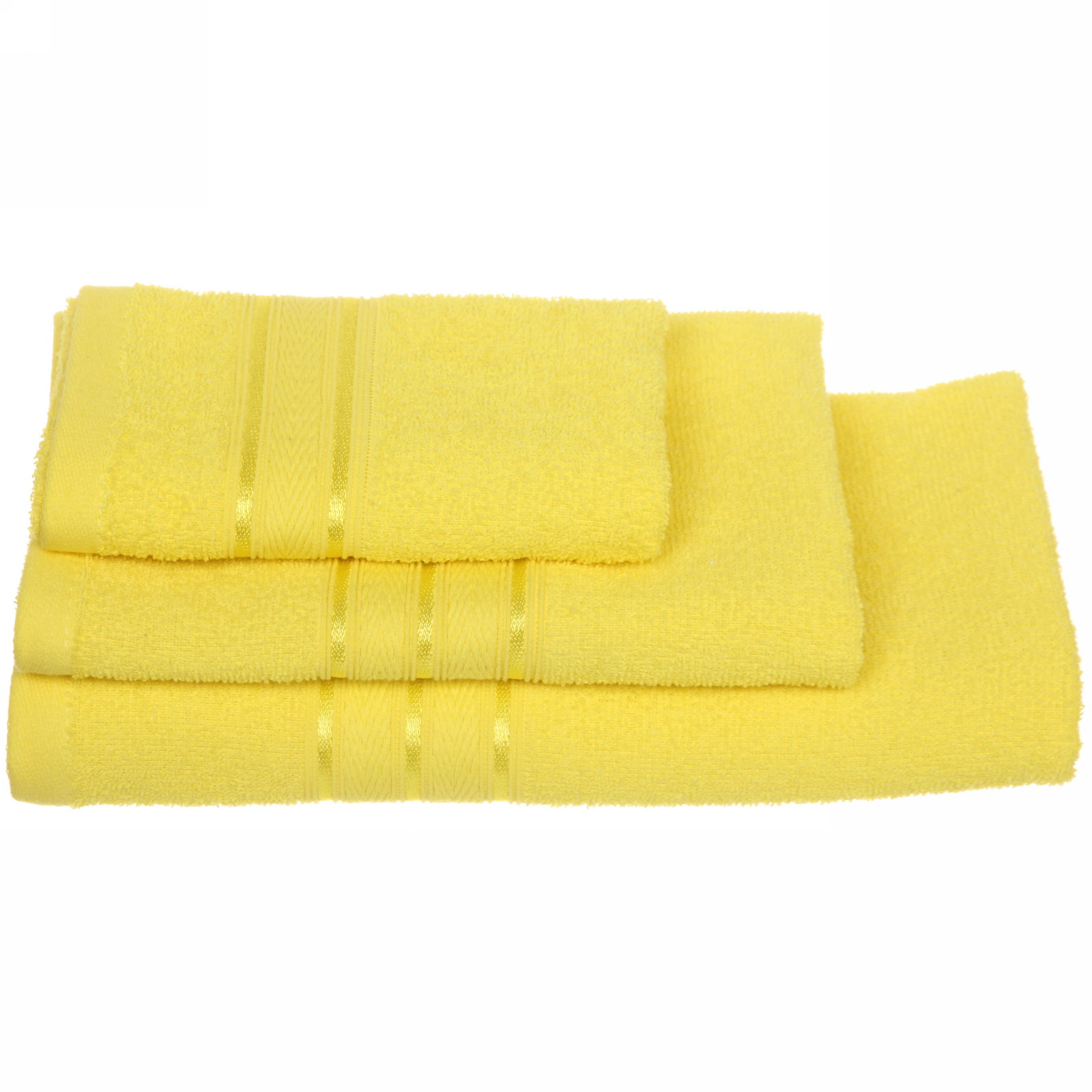 Полотенце махровое 50*80см "Comfort" цвет желтый 01040 плотность 300гр/м2