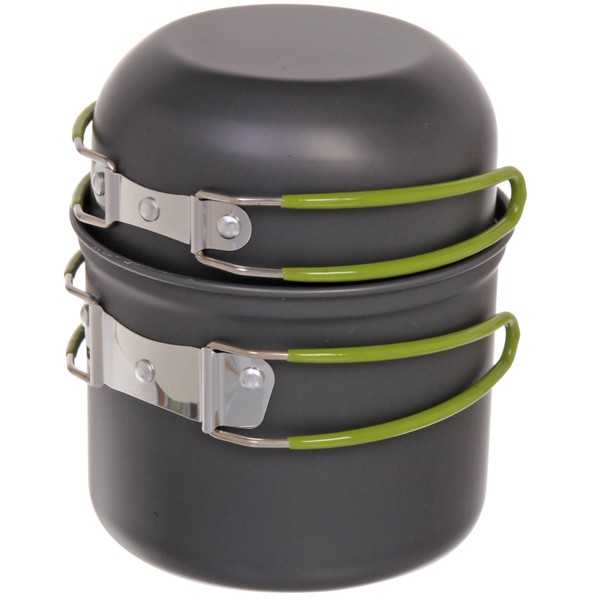 Набор посуды походной (2 котелка 0,8л, 1л с крышкой-ковшом Caps703)