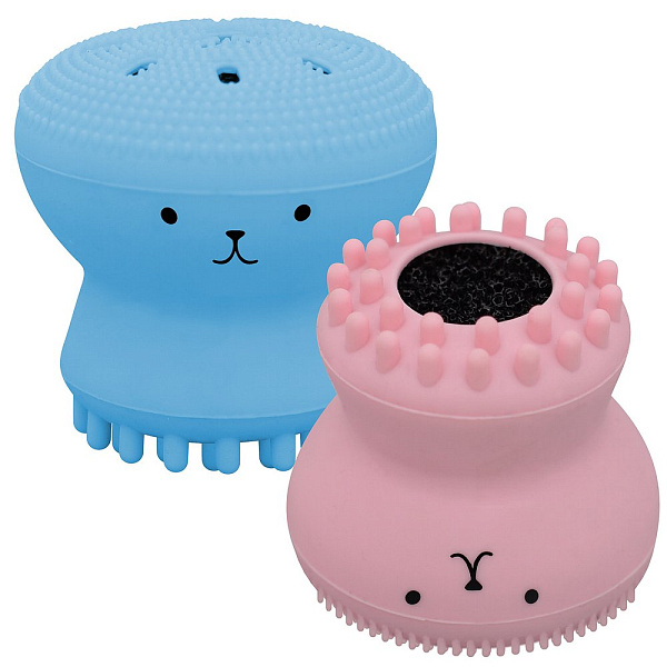 Щетка для ухода за лицом "Глубокое очищение". Размер 5х5,5см. 2цв 