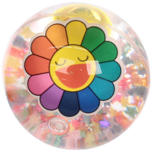 Мяч 6,5 см "Радужный цветочек" (попрыгун с водой и подсветкой) СТИКЕР НА ВЛОЖЕНИЕ