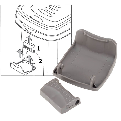 Контейнер для корма 18 л IDEA ЮММИ М 1801, герметичный, капучино
