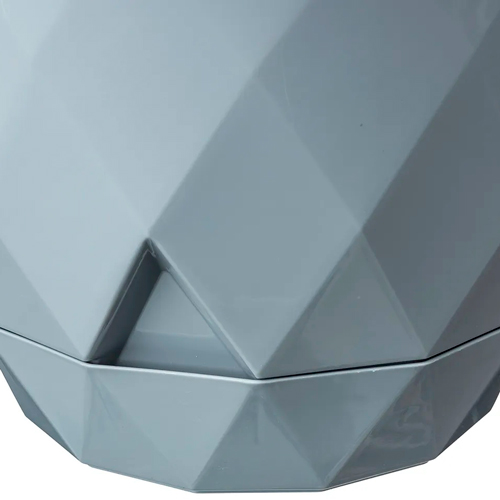 Горшок для цветов 9.3 л Homver Laurel 221616735/03, 277 мм, с поддоном, серый