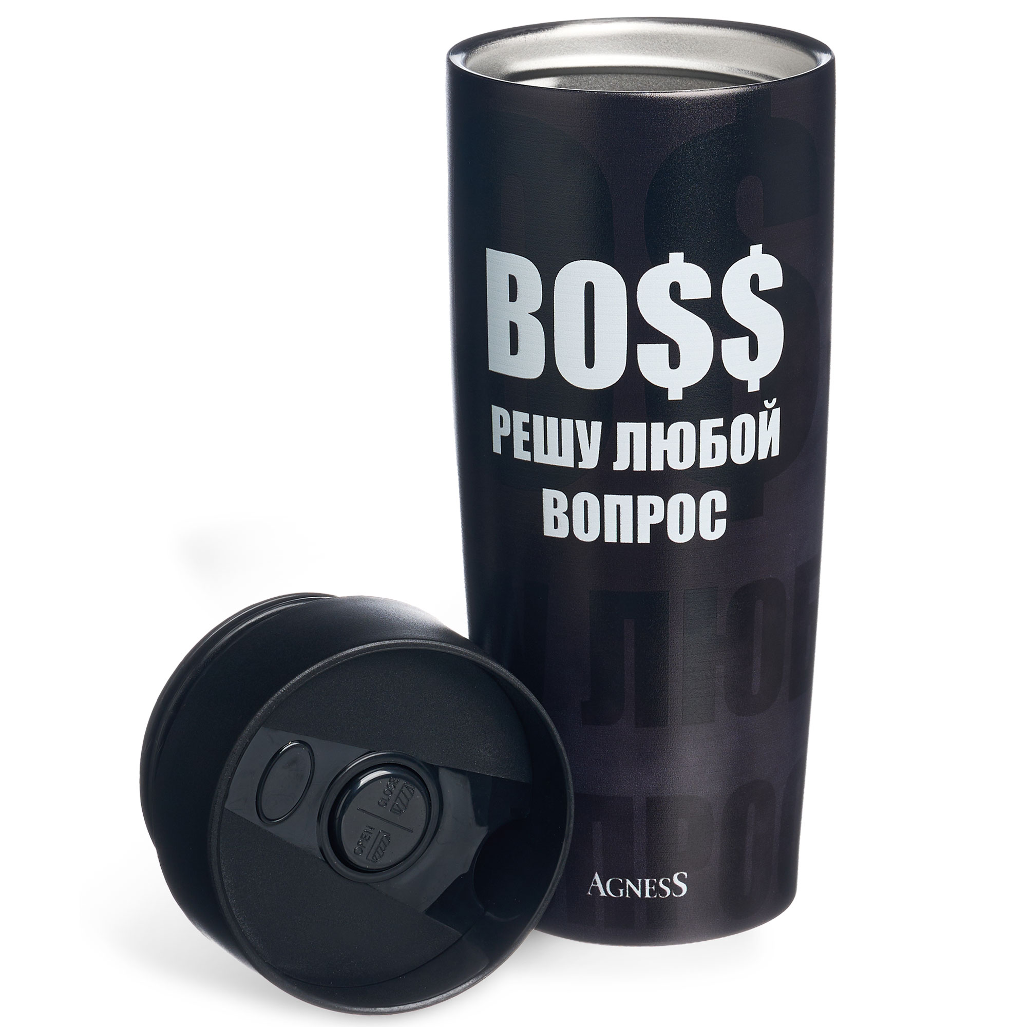 ТЕРМОКРУЖКА AGNESS, BOSS, 360МЛ