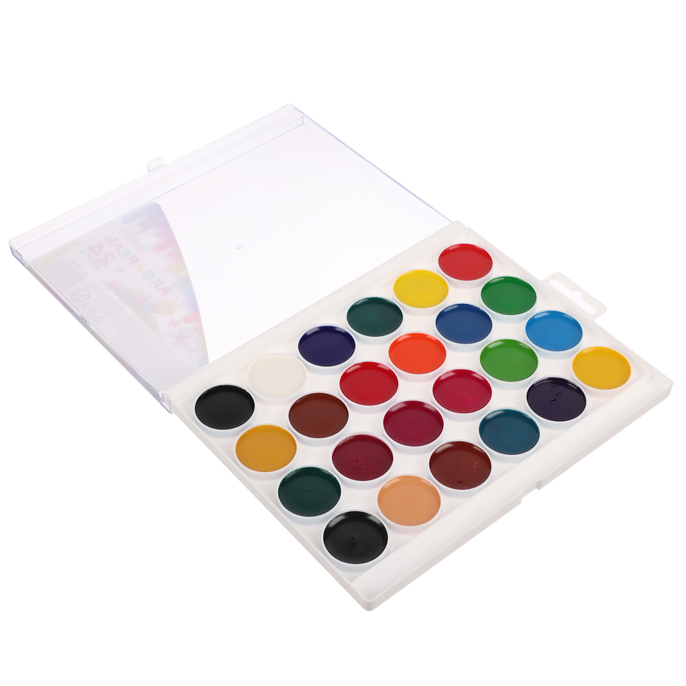 ClipStudio Акварель 24 цвета, без кисти, в пластиковой упаковке с европодвесом