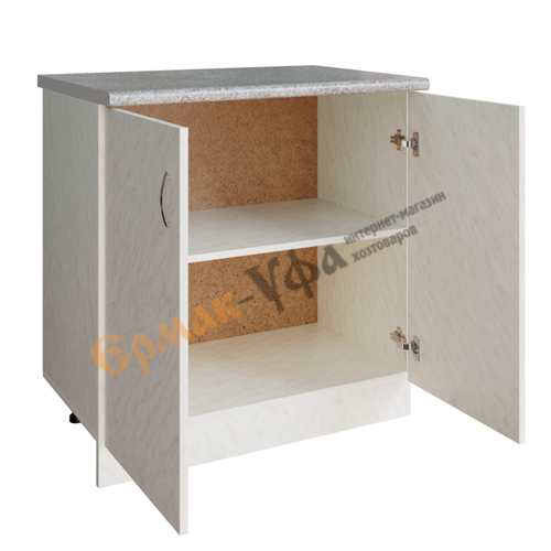 Стол разделочный 80 ЛДСП, белый мрамор, 1/1