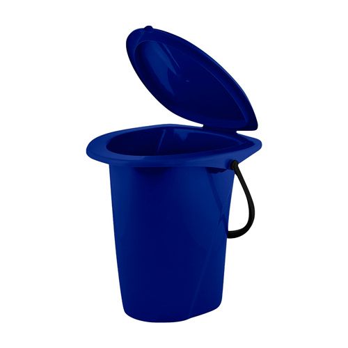 Ведро-туалет Smart Solution 20 л, Гжель темно-синий