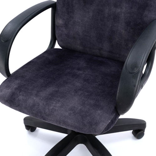 Кресло офисное, компьютерное TRON C1 велюр Standard, 63.5х48х48 см, темно-серый