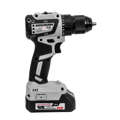 Дрель аккумуляторная, ДА 13/18 В 50, кейс, Интерскол