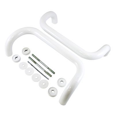 ЛДМ  Ручка офисная скоба 300х30 мм белая Ручка-скоба (4)