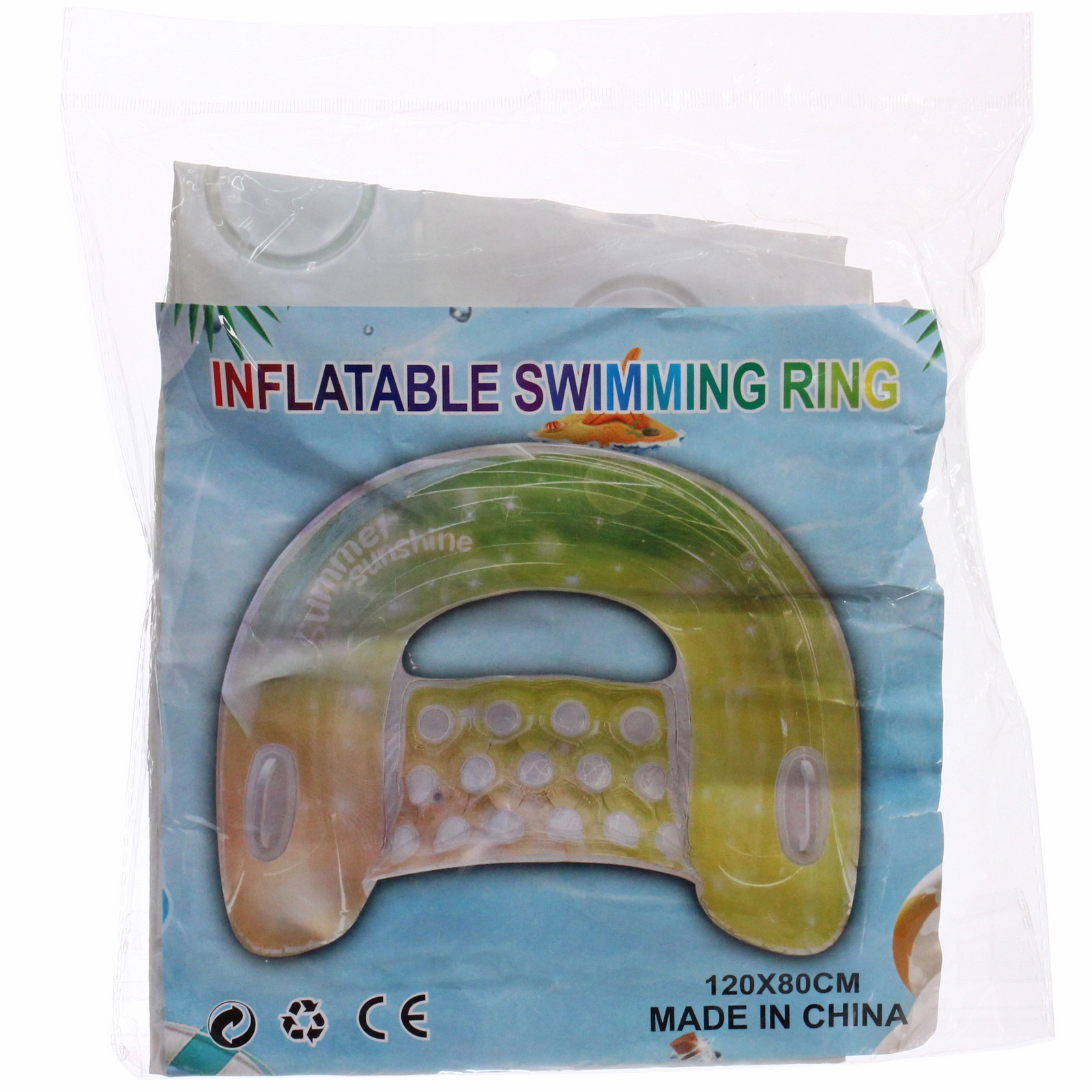 Надувное кресло-шезлонг для плавания Лаунж U-003. 120*80 см