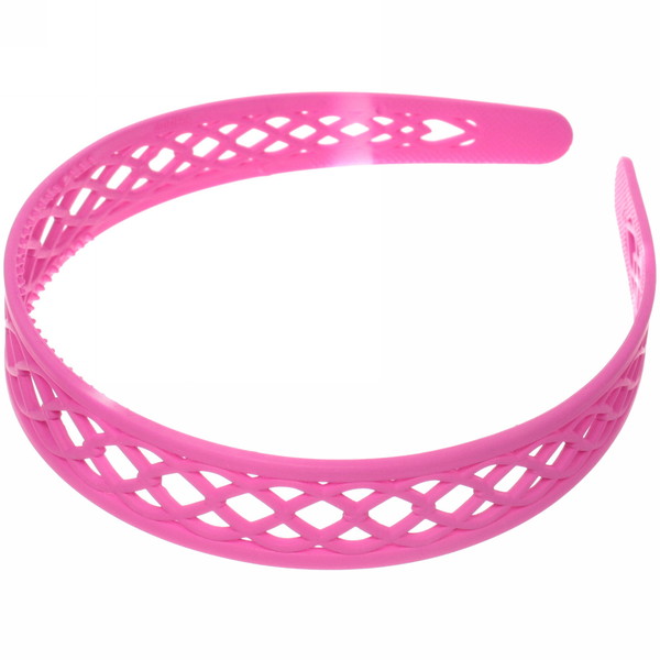 Ободок для волос пластиковый "Province - Lily", плетёнка, микс 6 цветов, 2,5 см