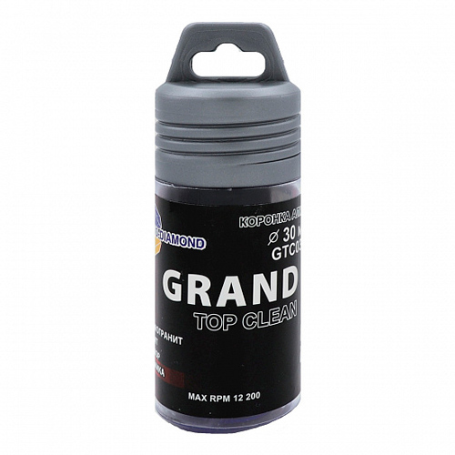 Коронка алмазная по керамограниту 30 мм, М14, Grand Top Clean