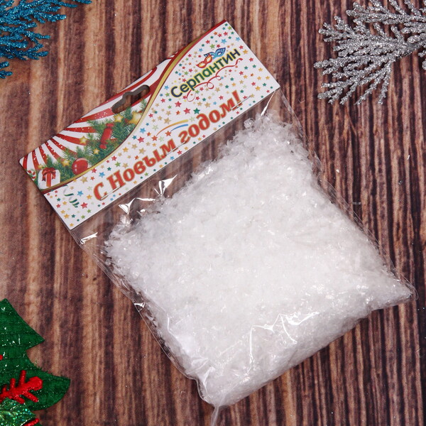 Снег искусственный 12*13 см (50г)