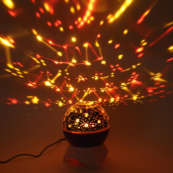 Диско-шар "Double Magic" (в комплекте 2 плафона - диско, звездное небо), Bluetooth, авторежим, USB, в ассортименте (220V)