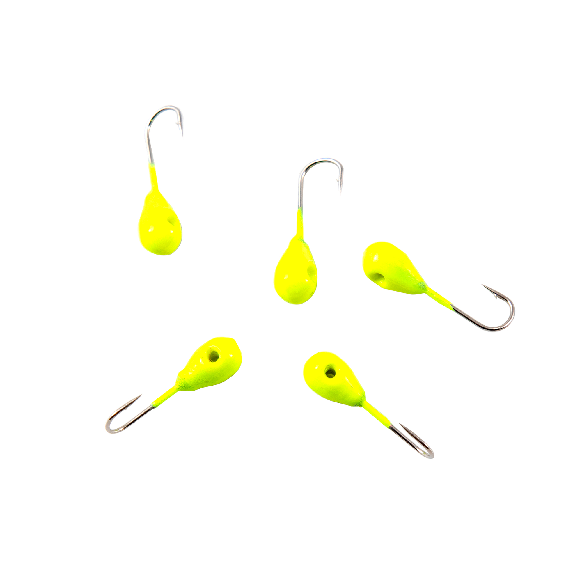 Мормышка вольф"ЯМАН"Капля с отв, р.3, вес 0,30,цв.лимон(уп.5 шт.)