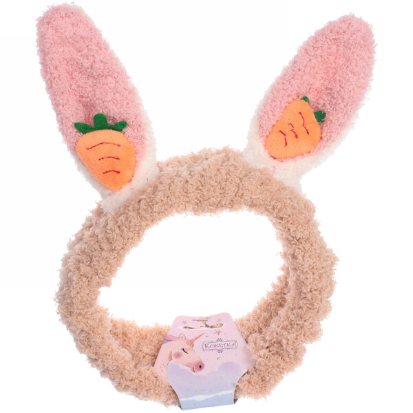 Повязка на голову "Little bunny- Bunny", микс 6 цветов, 20*6 см (подвес Единорожек)