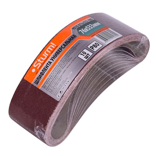 Шлифлента зерно 080 STURM 9010-В76*533-080