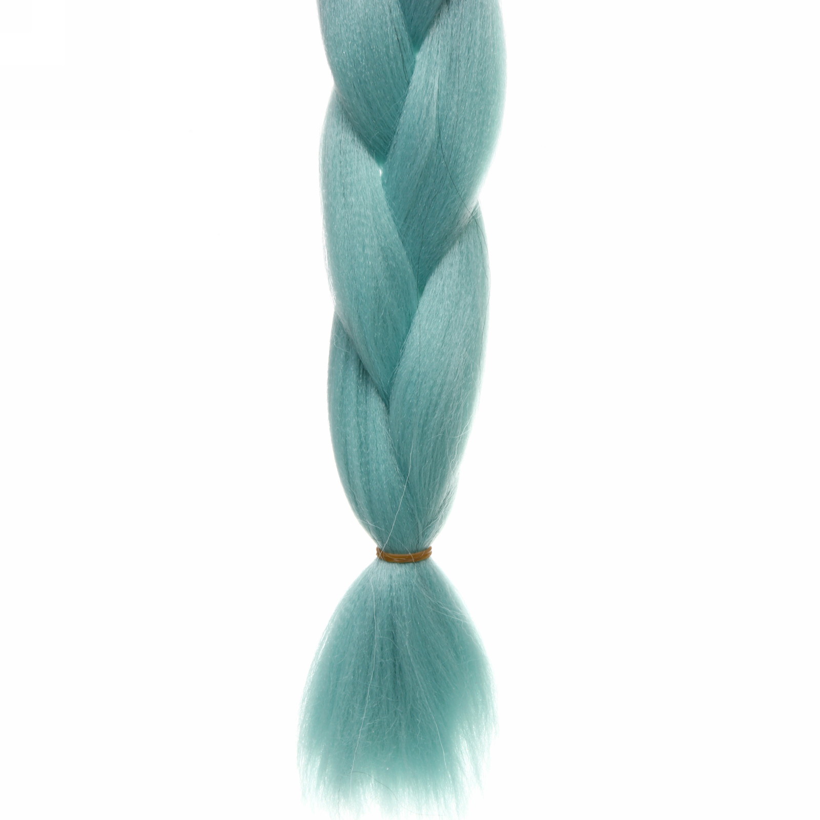 Цветная коса канекалон "Необыкновенная" 100г, 55 см, чёрный/голубой