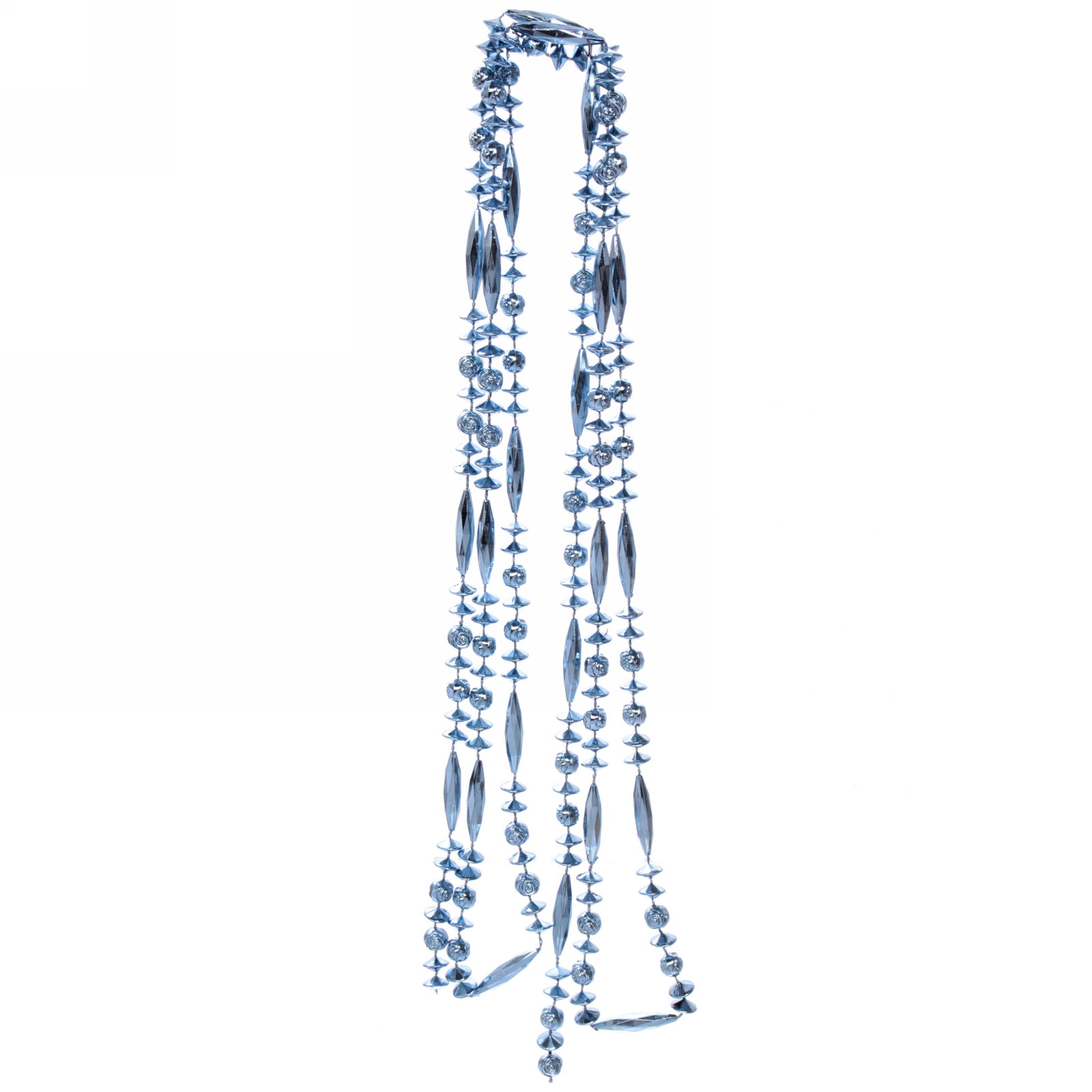 Бусы на ёлку 2м "Бриллианты", Сапфир