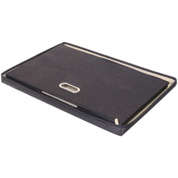 Коробка для хранения вещей складная с крышкой "ДЭСТРА", цвет черный, 58*40*35см