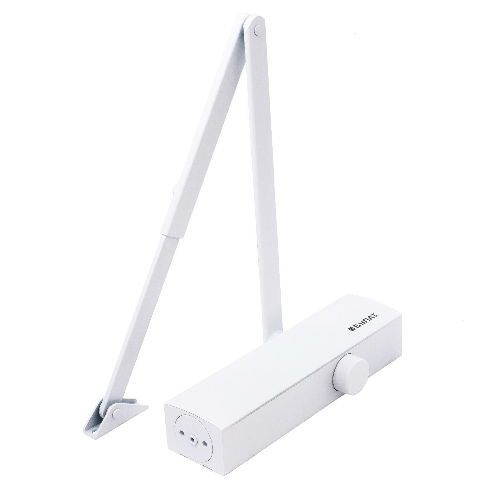 БУЛАТ Доводчик дверной PROFI ДД 812/5 С-W (25-120 кг) белый (10) 