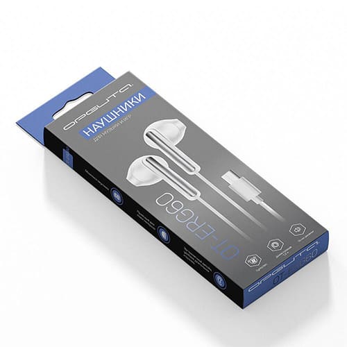 Наушники-гарнитура Орбита OT-ERG60 (TYPE-C), белые