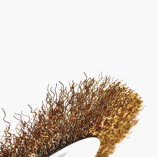 Щетка плоская для УШМ латунь 150 мм 22 vertextools 12099-150