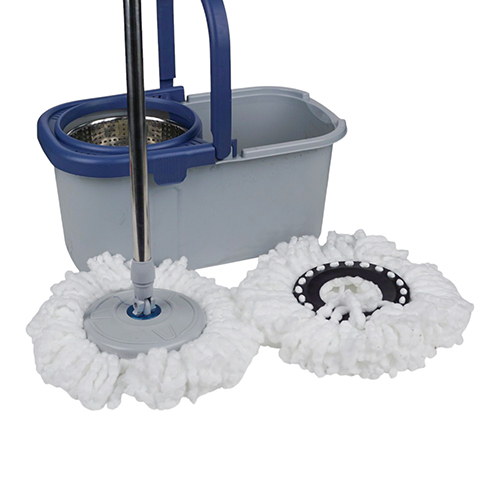 Набор для уборки, швабра+прямоуг. ведро+центрифуга для отжима, 2 насадки из микрофибры, коробка, 1/20