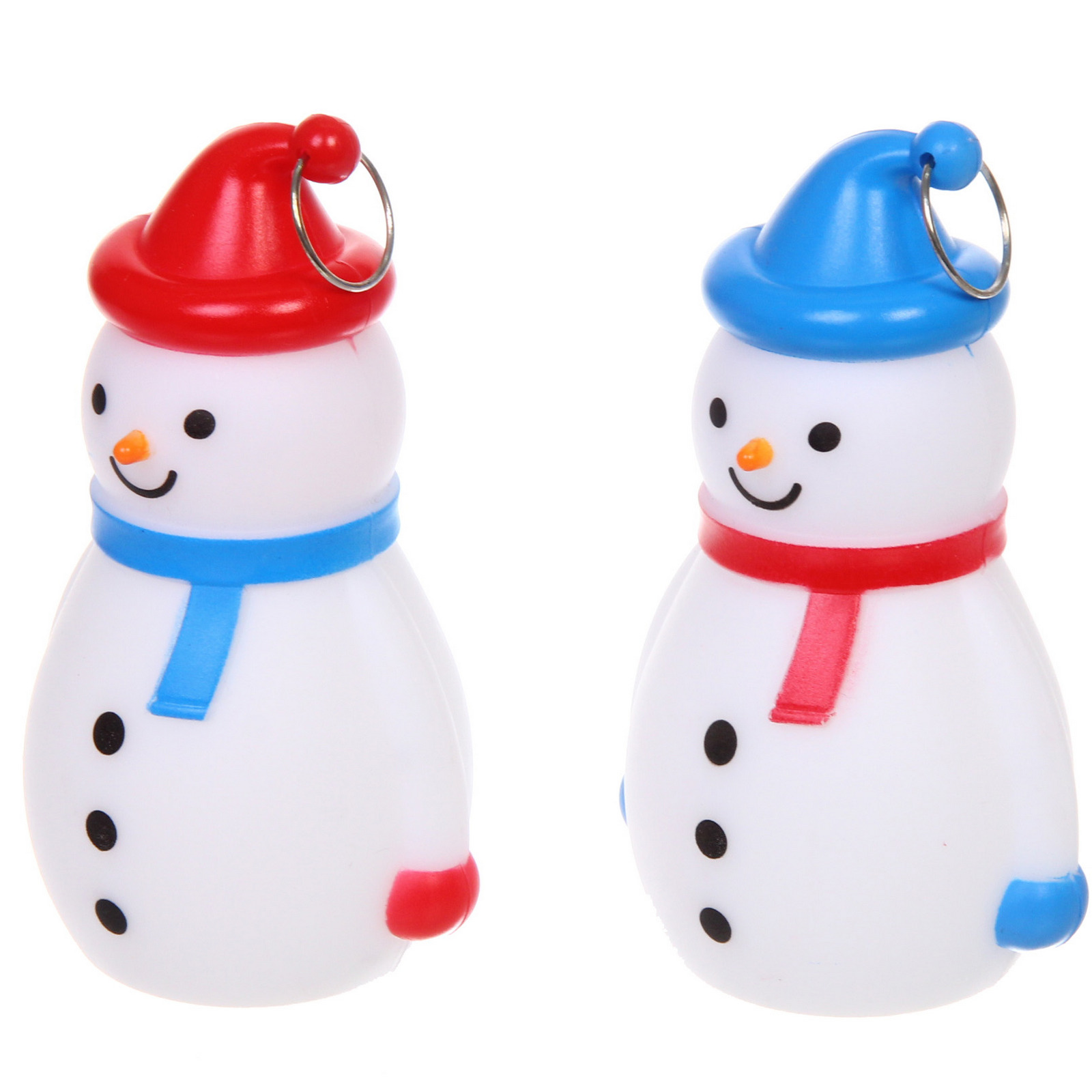 Сувенир с подсветкой "Снеговичок в колпачке", микс