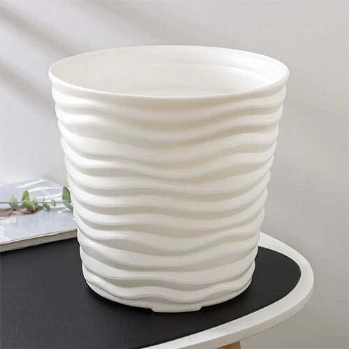 Кашпо 8.5 л IDEA ДЮНА М 3400, 255 мм, 240 мм, белый