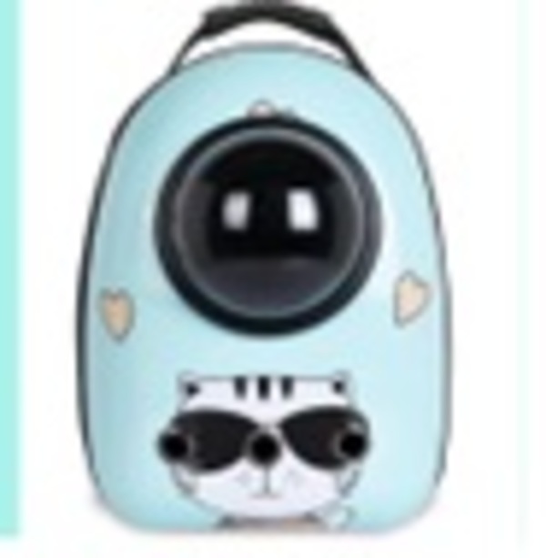 Рюкзак - переноска для животных "ЛЮБИМЫЙ БРО", цвет голубой, 30*29*42см/до 12кг (Пакет и Лейбл)