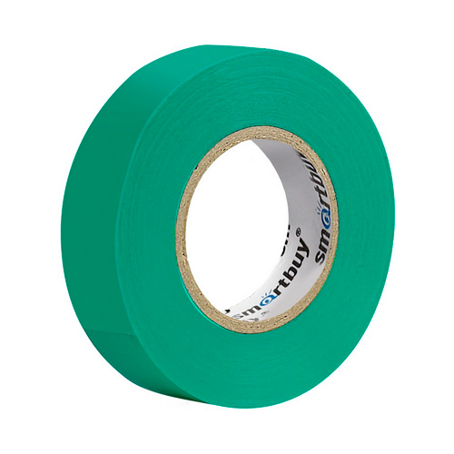 Изолента Smartbuy, 0.13х15мм, 20 метров, зеленая (SBE-IT-15-20-g)