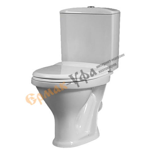 Унитаз-компакт Вест (белый,косой вып,смыв круговой,ниж.подвод(арм,крепл.,сид) (Воротынск)(023-1633) (1/1)