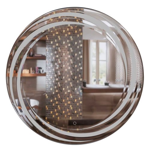 Зеркало MIXLINE, Беатрис, D800 сенсорный выключатель, светодиодная подсветка, с гравировкой