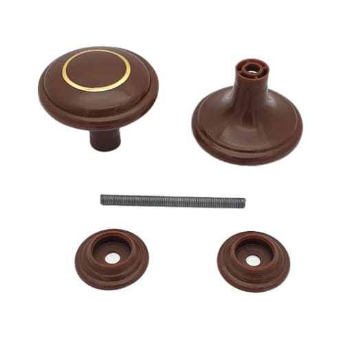 Ручка стяжка пластм. РДП-01-6 шоколад бол. с кольцом, 5/25