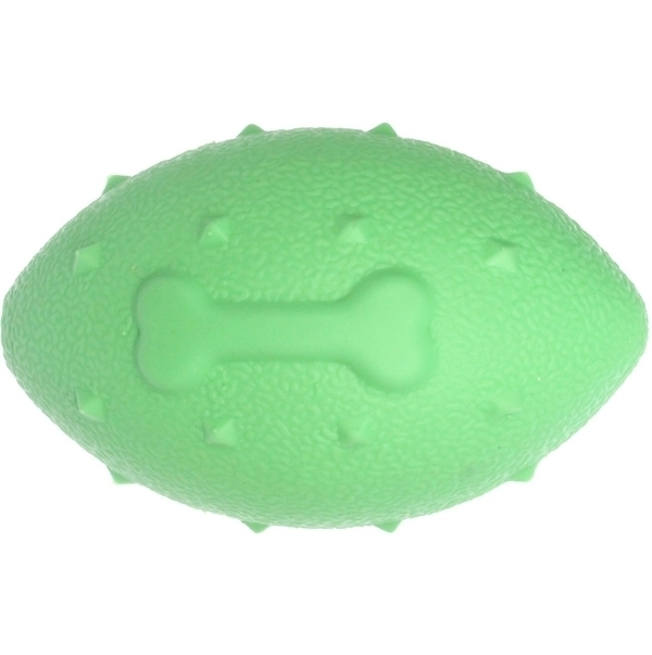 Игрушка - регби для собак средних, мелких и крупных пород "Сырик для Бро", лапка, цвет зеленый, 10*6*6см (лейбл)