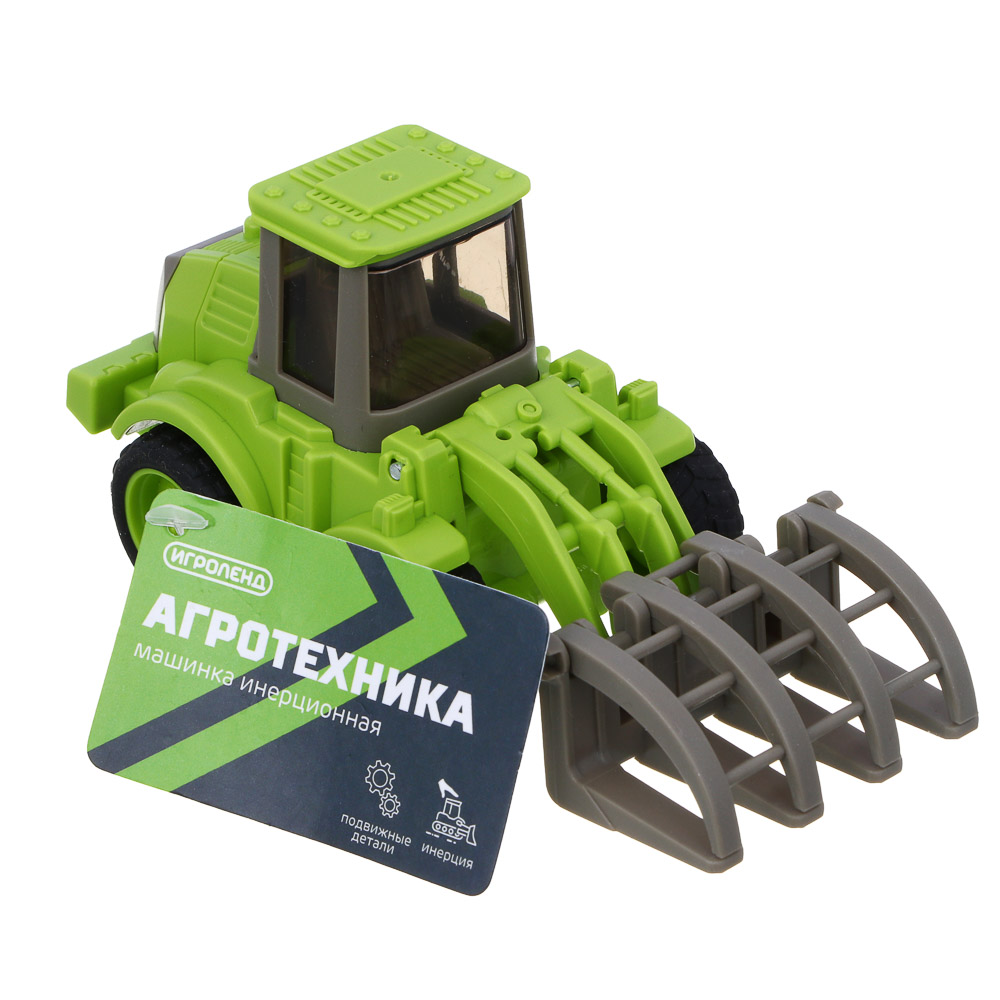 ИГРОЛЕНД Машинка "Агротехника", инерция, РР, 12х7х6,2 см, 5 дизайнов