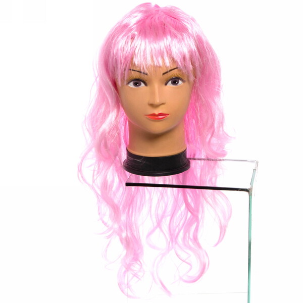 Парик карнавальный "Чаровница" (локоны 60 см), Розовый