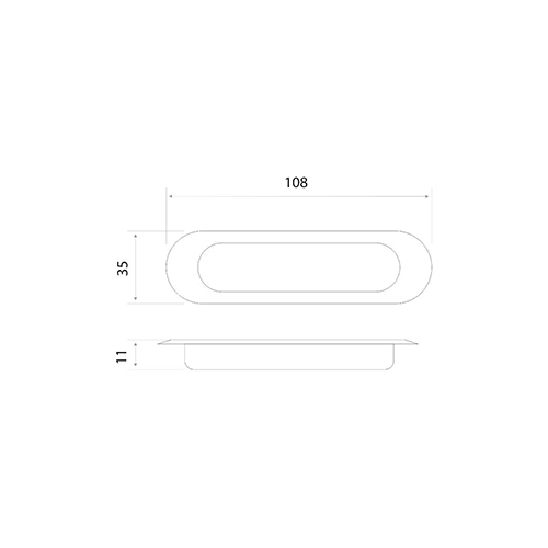 Ручка-купе мебельная Trodos "ZY-83" 64 сплав ЦАМ, бронза