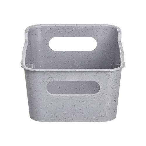 Корзинка универсальная 1.5 л Homver Mango 223300135/06, 190х140х80 мм, гранит серый