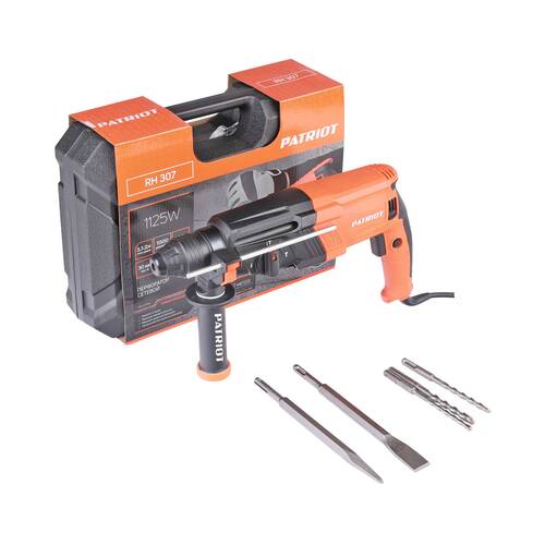 Перфоратор PATRIOT RH 307, SDS+, 1125 Вт