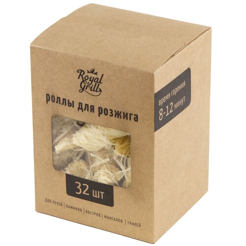 Роллы для розжига ROYALGRILL 32 шт