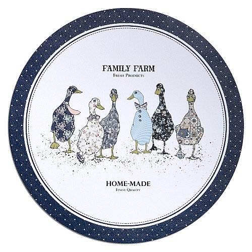 НАБОР ПОДСТАНОВОЧНЫХ САЛФЕТОК "FAMILY FARM" ИЗ 2 ШТ., ДИАМЕТР=38 СМ