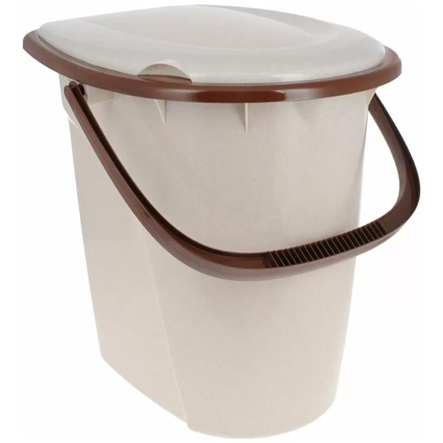 Ведро - туалет 24л (беж.мрамор) (1/6)