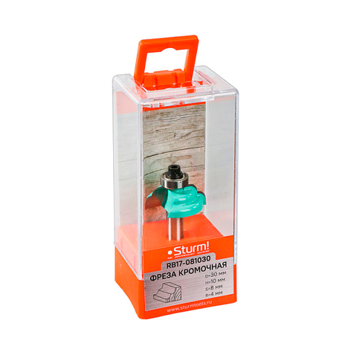 Фреза кромочная калевочная с подшипником 12,7 мм 30х10х54 мм хвостовик 8 мм STURM RB17-081030