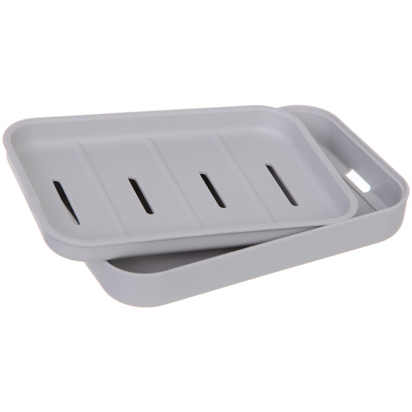 Мыльница "Агата" серая HM9008