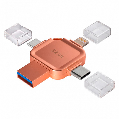 UFD 3.0/3.1 Smartbuy 032GB MC15A Metal Quad Apricot (SB032GBMC15A)