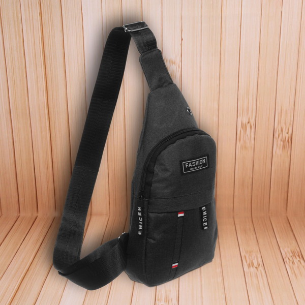 Сумка - мессенджер  "Element - hit", цвет черный, одно отделение и карман, 30*17*5см